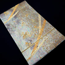 Load image into Gallery viewer, Fukuro Obi Gold Silver Bird Silk BB328V9
