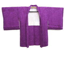 Load image into Gallery viewer, Haori Jacket Vintage(1920-1950) Purple Pine Tree Silk #10621C3