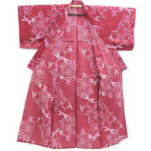 Load image into Gallery viewer, Yukata Red Dragonfly Asanoha Cotton #10345F3