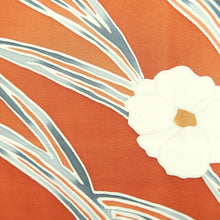 Load image into Gallery viewer, Haori Jacket Vermillion Flower Silk #10721D2