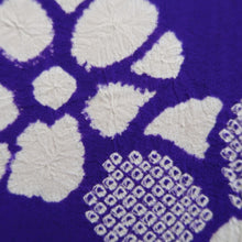 Load image into Gallery viewer, Kimono Vintage(1950-1980) Purple Shibori Flower Silk #10264E4