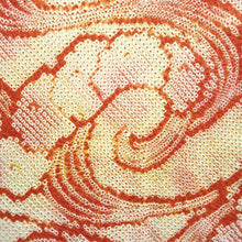 Load image into Gallery viewer, Haori Jacket Vintage(1950-1980) Red Yellow Shibori Flower Silk #10611C3