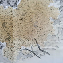 Load image into Gallery viewer, Men's Juban Blueish Gray Landscape Silk #10446A3