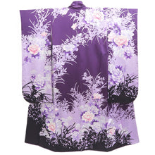 Load image into Gallery viewer, Furisode Purple Peony Yamato Silk #10562B4