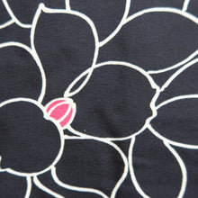 Load image into Gallery viewer, Haori Jacket Black Camellia Silk #10671C5