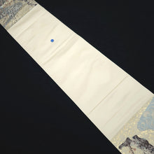 Load image into Gallery viewer, Fukuro Obi Gold Plum blossom Branch Ryusui Silk BB310V8