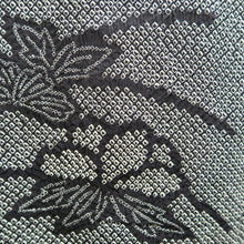 Load image into Gallery viewer, Haori Jacket Vintage(1950-1980) Black Shibori Flower Silk #10681D1