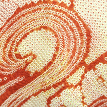 Load image into Gallery viewer, Haori Jacket Vintage(1950-1980) Red Yellow Shibori Flower Silk #10611C3