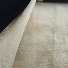 Load image into Gallery viewer, Haori Jacket Vintage(1950-1980) Black Maple Leaf Plum blossom Branch Silk #10932F1