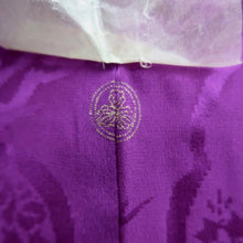 Load image into Gallery viewer, Haori Jacket Vintage(1920-1950) Purple Pine Tree Silk #10621C3