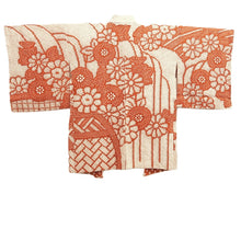 Load image into Gallery viewer, Haori Jacket Vintage(1950-1980) Reddish Brown Full Shibori Peony Silk #10571B5
