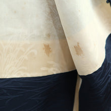 Load image into Gallery viewer, Haori Jacket Vintage(1950-1980) Black Maple Leaf Plum blossom Branch Silk #10932F1