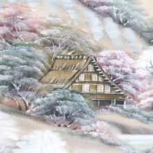 Load image into Gallery viewer, Kimono Rosybrown Zen Temple Landscape Tall Silk #9945B5