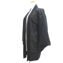 Load image into Gallery viewer, Haori Jacket Vintage(1950-1980) Black Sheer Cloud Silk #10963F3