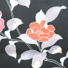 Load image into Gallery viewer, Haori Jacket Black Flower Branch Silk #10812E1