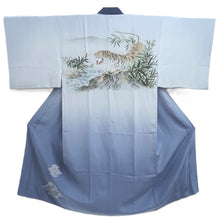 Load image into Gallery viewer, Men's Juban Blueish Gray Tiger Silk #10662C5