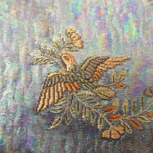 Load image into Gallery viewer, Fukuro Obi Gold Silver Bird Silk BB328V9