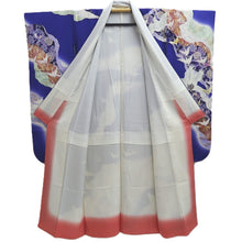 Load image into Gallery viewer, Furisode Blue Crane Birds Silk #10313F1