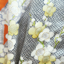 Load image into Gallery viewer, Furisode Orange Plum blossom Branch Tall Silk #10302E5