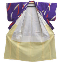 Load image into Gallery viewer, Kimono Vintage(1920-1950) Purple Meisen Silk #10767D4