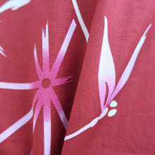 Load image into Gallery viewer, Yukata Red Dragonfly Asanoha Cotton #10345F3