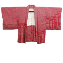 Load image into Gallery viewer, Haori Jacket Red Full Shibori Bamboo Silk #10712D2