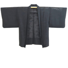Load image into Gallery viewer, Haori Jacket Vintage(1950-1980) Black Sheer Cloud Silk #10963F3