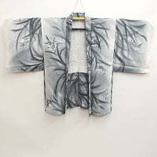 Load image into Gallery viewer, Haori Jacket Vintage(1950-1980) Gray Grass Silk #9896B3