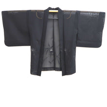 Load image into Gallery viewer, Haori Jacket Vintage(1950-1980) Black Sheer Botanical Silk #10973F3