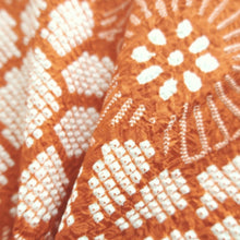 Load image into Gallery viewer, Haori Jacket Vintage(1950-1980) Reddish Brown Full Shibori Peony Silk #10571B5