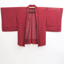 Load image into Gallery viewer, Haori Jacket Red Sheer Embroidery Silk #10893E4