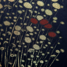 Load image into Gallery viewer, Haori Jacket Vintage(1950-1980) Black Gold Flower Silk #10005C3