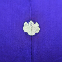 Load image into Gallery viewer, Kimono Vintage(1920-1950) Blueish Purple Crane Birds Hand painted Silk #9670J3