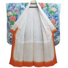 Load image into Gallery viewer, Furisode Light Blue Blue Camellia Silk #10334F2