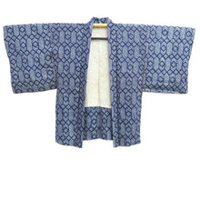 Load image into Gallery viewer, Haori Jacket Vintage(1950-1980) Blue Full Shibori Silk #10833E2