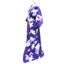Load image into Gallery viewer, Yukata Vintage(1950-1980) Purple Butterfly Cotton #10475A5