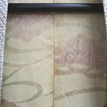 Load image into Gallery viewer, Haori Jacket Vintage(1950-1980) Light Green Lavender Shibori Wave Silk #10066D1