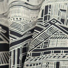 Load image into Gallery viewer, Haori Jacket Black Old town Geisha Silk #10691D1