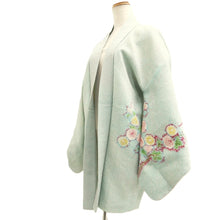Load image into Gallery viewer, Haori Jacket Vintage(1950-1980) Light Blue Full Shibori Chrysanthemum Silk #10572B5