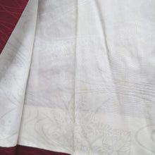 Load image into Gallery viewer, Haori Jacket Wine red Crane Birds Silk #10722D2