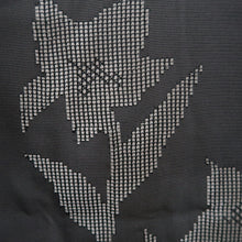 Load image into Gallery viewer, Haori Jacket Vintage(1950-1980) Black See-Through Flower Silk #10632C4