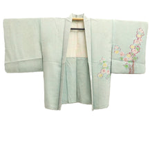 Load image into Gallery viewer, Haori Jacket Vintage(1950-1980) Light Blue Full Shibori Chrysanthemum Silk #10572B5