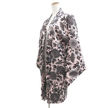 Load image into Gallery viewer, Haori Jacket Vintage(1950-1980) Pale Pink Flower Silk #10843E2