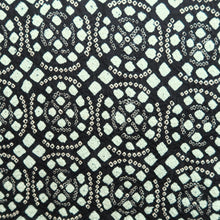 Load image into Gallery viewer, Haori Jacket Vintage(1950-1980) Black Mint Blue Full Shibori Diamond Geometric Silk #10922E5