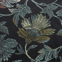 Load image into Gallery viewer, Haori Jacket Vintage(1950-1980) Black Gold Flower Silk #9718A1