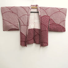 Load image into Gallery viewer, Haori Jacket Vintage(1950-1980) Magenta Shibori Seigaiha Silk #10036C4
