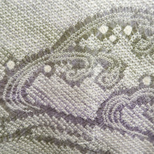 Load image into Gallery viewer, Haori Jacket Vintage(1950-1980) Light Green Lavender Shibori Wave Silk #10066D1