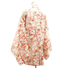 Load image into Gallery viewer, Haori Jacket Pink Cream white Gold Plum blossom Silk #10732D3