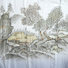 Load image into Gallery viewer, Men's Juban Grayish Blue Landscape Silk #10873E4