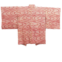 Load image into Gallery viewer, Haori Jacket Red Full Shibori Ryusui Silk #10702D1